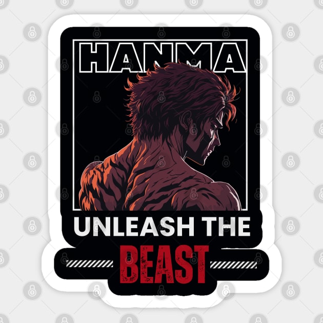 Baki Hanma the grappler Training Sticker by Alex